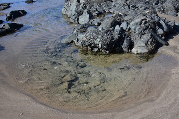 Wall Mural - Visiting the coastline and contemplating moments