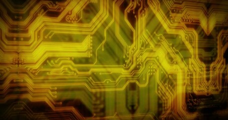 Aufkleber - Circuit programming, big data server and information technology for software coding, digital future developer and crypto computer code. Abstract pattern, network hacker and IT iot cybersecurity cloud