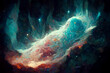 Amazing digital drawing of Nebula star formation.