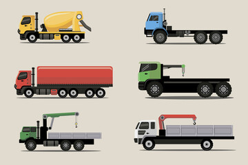 Poster - set of trucks