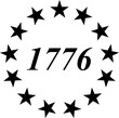 1776 Betsy Ross Flag Png Illustration