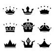 © Abay - crown icon set illustration design isolated on white background