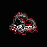 Fototapeta  - Angry Raptor logo designs 