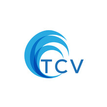TCV Letter Logo. TCV Blue Image On White Background. TCV Monogram Logo Design For Entrepreneur And Business. TCV Best Icon.
