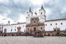 Street View Of Quito Old Town, Ecuador