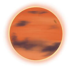 Wall Mural - planets in the solar system mercury, venus, earth, mars, jupiter, saturn, uranus, neptune, bluto, ex