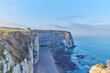 The cliffs of Etretat a breath-taking view of the sea