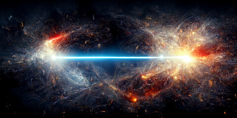 nebula and galaxies in space. abstract cosmos background