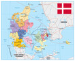 © Iryna - Denmark - Highly detailed editable political map