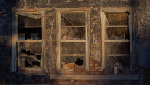 Fenêtre Sombre, Maison Abandonnée, Vieille Résidence, Ruine