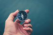 © r_tee - Travel of tourists with compass.