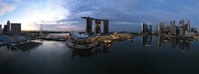 Marina Bay, Singapore - July 13, 2022: The Landmark Buildings And Tourist Attractions Of Singapore