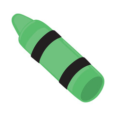 Canvas Print - school green crayon