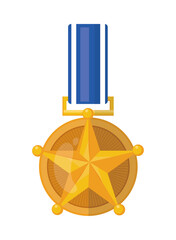 Sticker - medal gold star