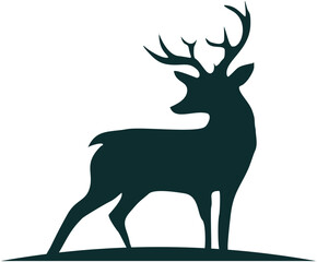 Sticker - silhouette of deer