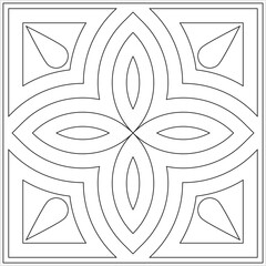 Wall Mural - Geometric Coloring Page M_2204070