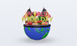 © dwiangga - 3d World Food Day Belgium rendering front view