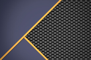 Wall Mural - Metallic background. 3D background design. 3D template design.