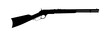 Winchester 1866 Short Rifle, gun isolated on white