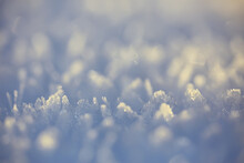 Abstract Winter Background Hoarfrost Frost Ice Snow Seasonal