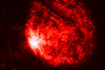 Aufkleber - Beautiful abstract texture circle in  red light. Background pattern for design. Macro photography view.