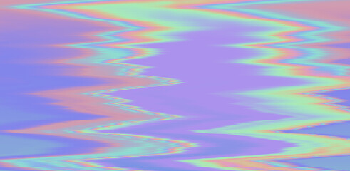 Aufkleber - Glitched and distorted texture of a broken computer screen. Holographic psychedelic texture.