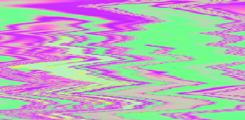 Aufkleber - Glitched and distorted texture of a broken computer screen.