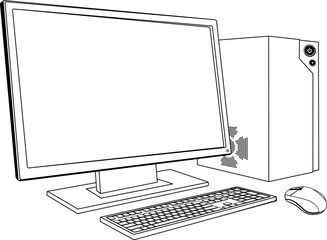 Desktop PC computer workstation