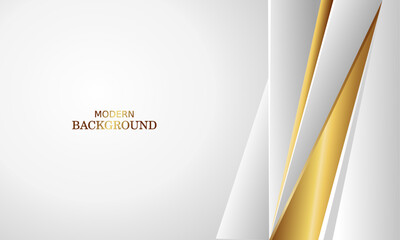Wall Mural - white luxury premium background and gold line.
