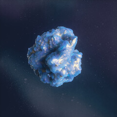Leinwandbilder - Abstract galaxy gem stone for product display. 3d rendering. 