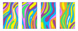 © Iryna - Social media psychedelic stories set. Vertical groovy background template in neon colors with psychedelic waves, spots, flowing waves for mobile apps, cards, invitations, banner design