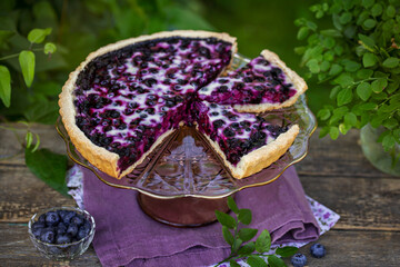 Wall Mural - Finnish blueberry pie