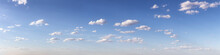 View Of Cloudscape During A Colorful Sunset Or Sunrise. Taken In Arizona, United States. Nature Background. Panorama