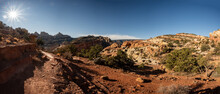 Panorama From The Cassidy Arch Trail In Capitol Reef