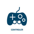 controler vector icon. controler, control, communication filled icons from flat technology concept. Isolated black glyph icon, vector illustration symbol element for web design and mobile apps