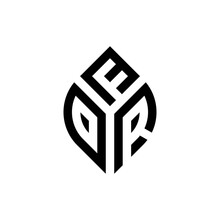 Initial Letter FDR Abstract Leaf Logo Design Symbol