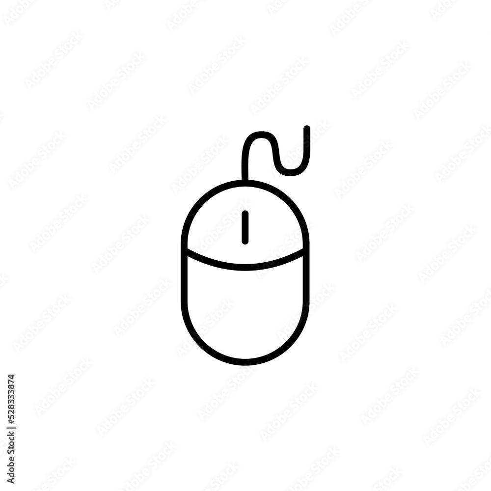 Mouse icon for web and mobile app. click sign and symbol. pointer icon vector.