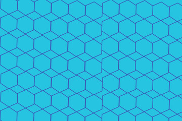  pattern with blue hexagons