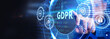 © putilov_denis - GDPR Personal data protection regulation cyber security. Business, Technology, Internet and network concept.