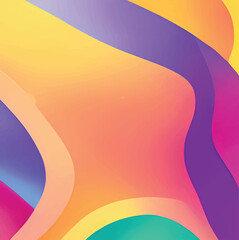 Sticker - Abstract background with bright rainbow colors