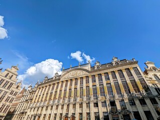 Sticker - Building of the House of the Dukes of Brabant, Brussels with a blue sky in the background