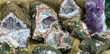viele Mineralien Edelsteine Kristalle Schmuck