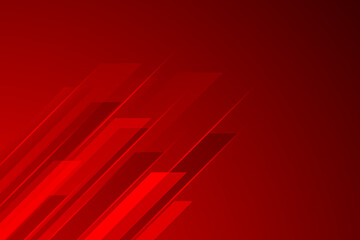 Wall Mural - Abstract red motion geometric stripes background