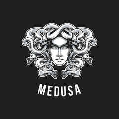 Wall Mural - Medusa Logo Graphic Template