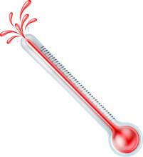 Bursting Hot Thermometer