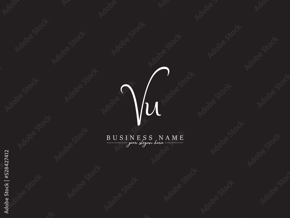 Simple VU Logo Icon, Unique Vu uv Logo Letter Vector Image Design For ...