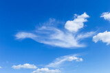 Fototapeta Desenie - Beautiful cloud over blue sky background, white fluffy cloud on blue sky, nature background