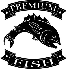 Poster - Premium fish icon