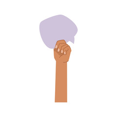 Aufkleber - People expressing different thoughts and opinions by raising placard, banner and thought bubble card. International character, hand showing blank paper. Vector in flat style illustration