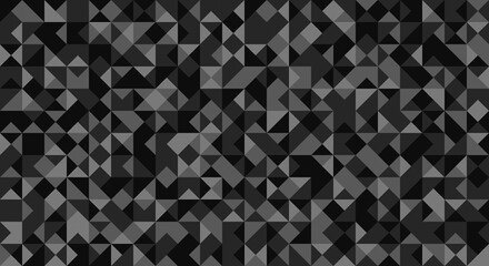 Wall Mural - Minimalist empty triangular black gray universal background. Abstract elegant geometric seamless pattern for business, corporate, talks, and seminar presentation. Vector illustration